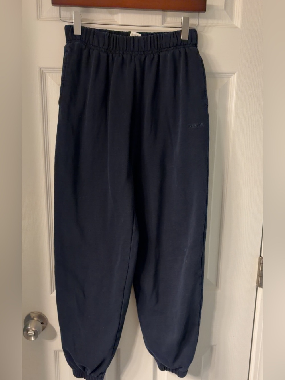 GARAGE XS Navy Cuffed Sweatpants